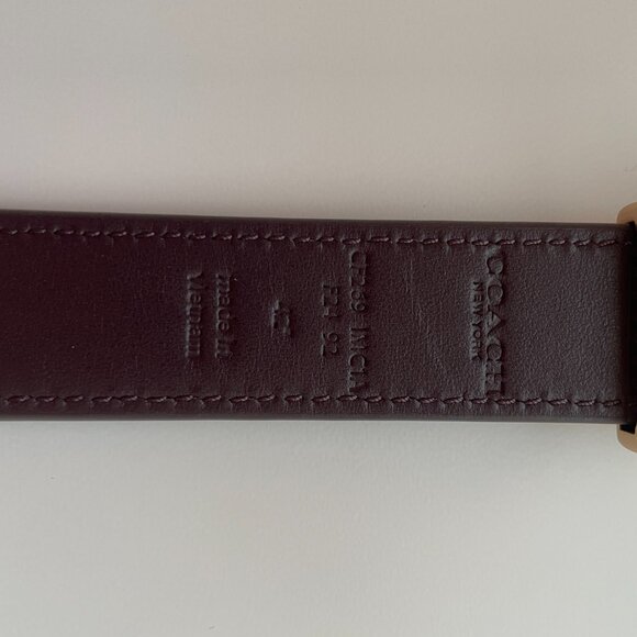 NWT Coach Women’s Classic Buckle Cut-To-Size Reversible Leather Belt - Picture 7 of 7